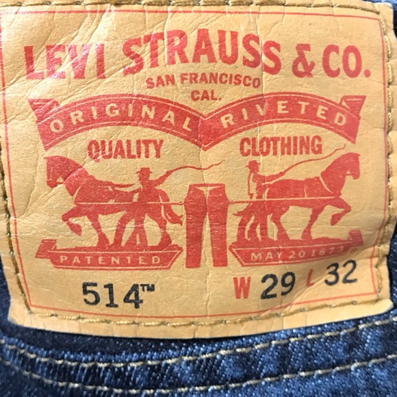 Levi’s Mens 514 classic straight fit jeans size 29x32 Preowned - Picture 3 of 6